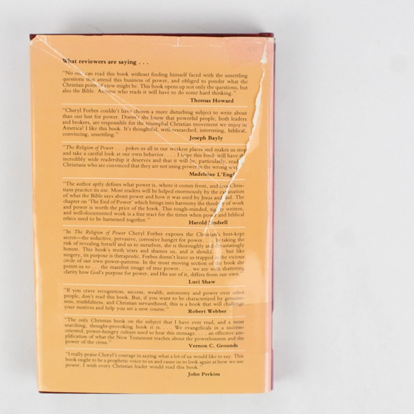 The Religion of Power Cheryl Forbes 1983 Hardcover Ex-Library Book