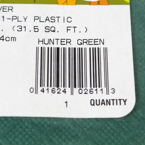 Jo-Ann Autumn Accents 2 Ply Tablecover 54"x84" Unopened Green 2002