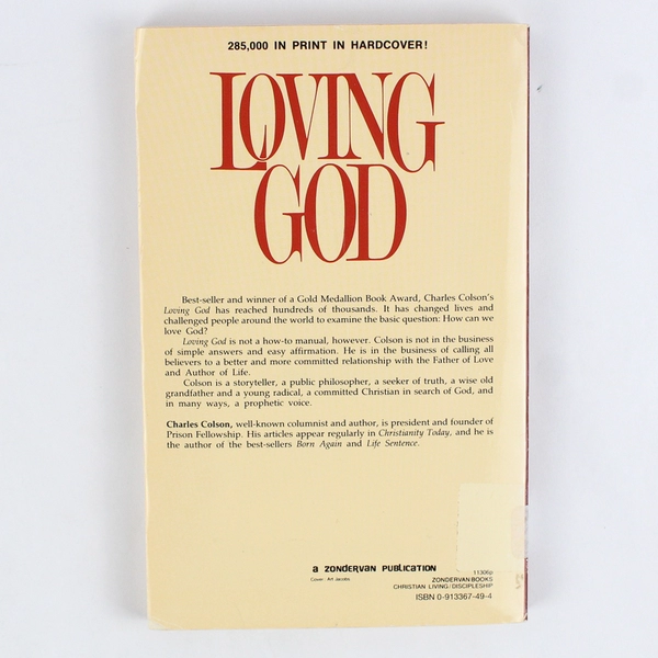 Loving God Charles Colson 1987 Paperback Christian Faith Book Ex Library