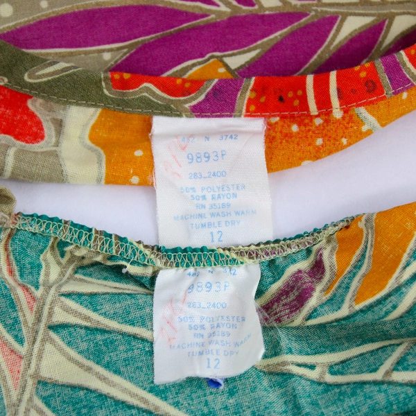 Women's Tropical Floral Matching Ruffle Tank and Tie/Wrap Skirt Size 12 