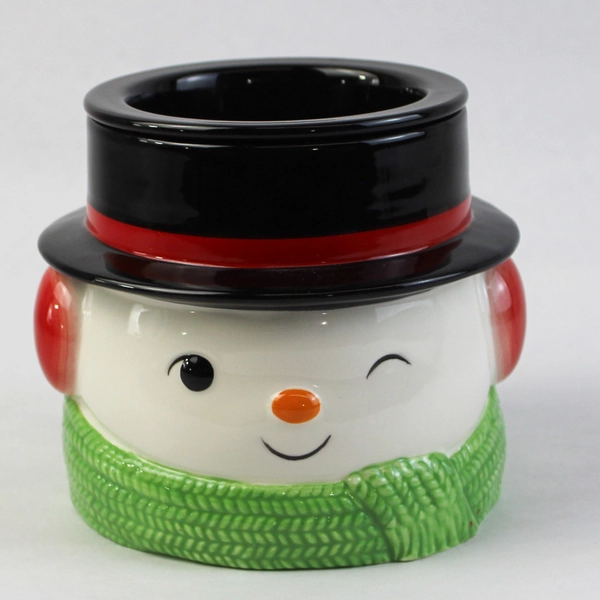 2 Piece Hallmark Ceramic Snowman Dip Chiller