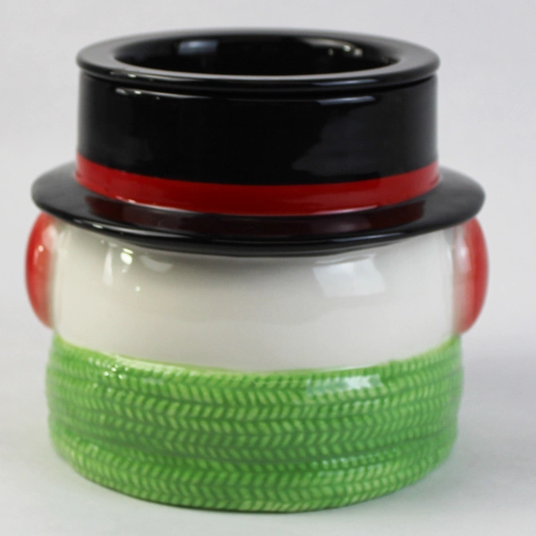 2 Piece Hallmark Ceramic Snowman Dip Chiller