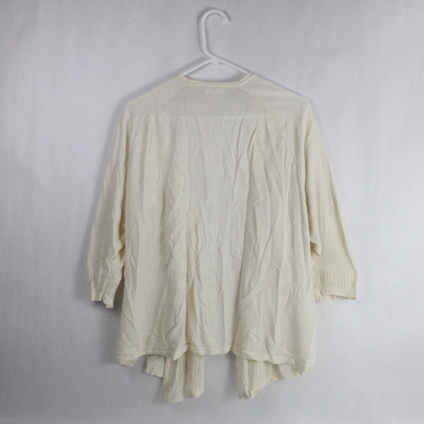 Maurices Women's Ivory Knit Cardigan Open Style Sweater Size 2