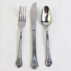 Vintage set of 3 Children's Utensils Estia ESI17 Stainless Fork Knife Spoon