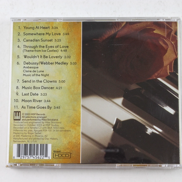 All Time Piano Favorites CD by Mike Strickland, 2003 MSP Records