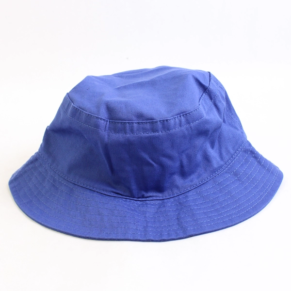 Acrylic Live Bucket Hat Solid Dark Blue 100% Cotton One Size