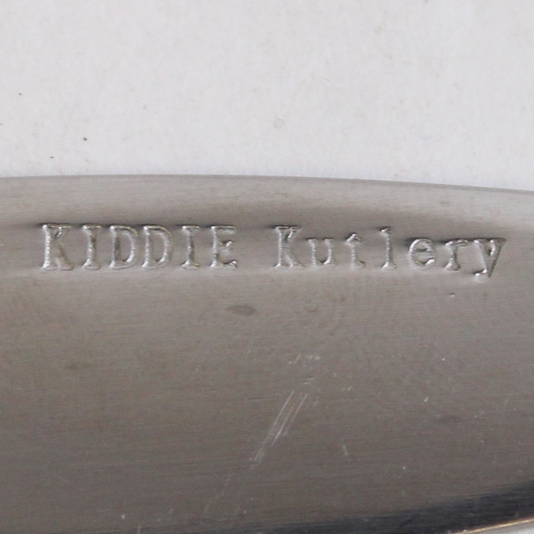 Lot of 6 Children's Utensils Kiddie Kutlery Stainless Fork Knife Bear