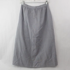 Vintage Jones Apparel Women's Skirt Size 8/9 Gray Lined Back Zipper Stain