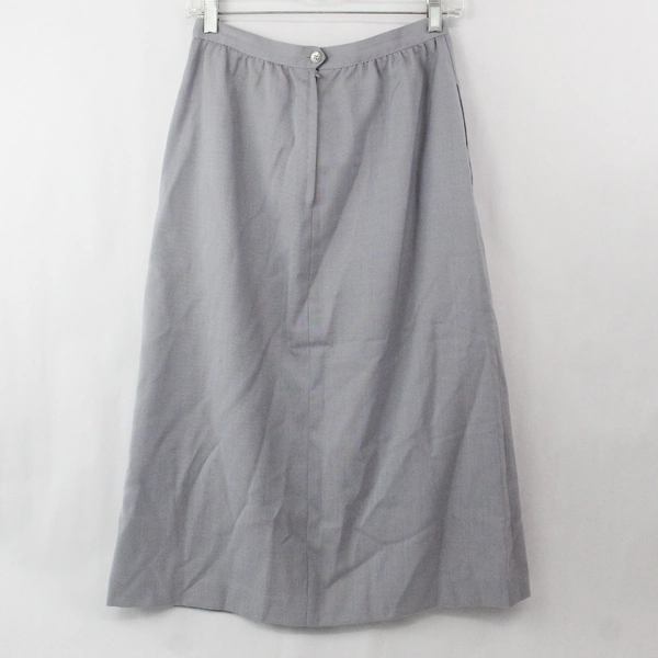 Vintage Jones Apparel Women's Skirt Size 8/9 Gray Lined Back Zipper Stain