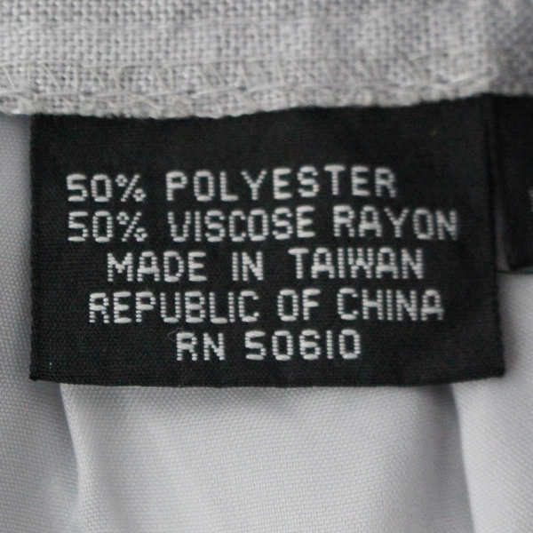 Vintage Jones Apparel Women's Skirt Size 8/9 Gray Lined Back Zipper Stain