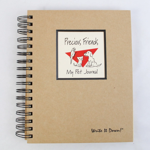 Precious Friend Pet Journal Write It Down! Blank Journal Memory Keepsake