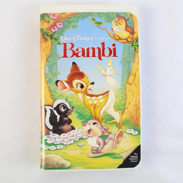 Walt Disney's Classic Bambi VHS Tape Original Release Date 1942
