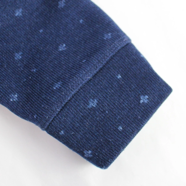 St. Johns Bay Men's Medium Blue White Fleece Christmas Mock Neck Sweatshirt