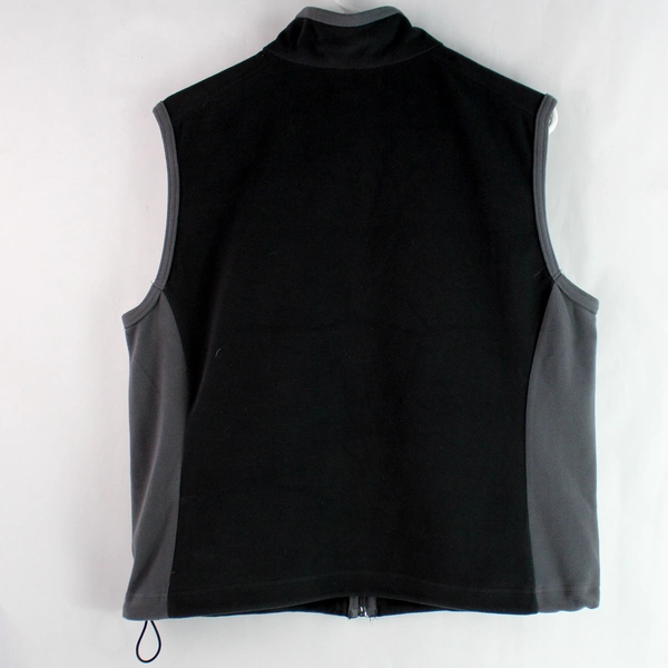 North End Women's Black Fleece Vest Full Zip Whistler Canada Size L