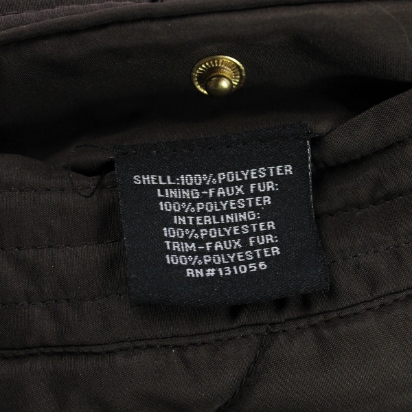 KC Collections Women's Brown Windbreaker & Fleece Reversible Vest Size Medium