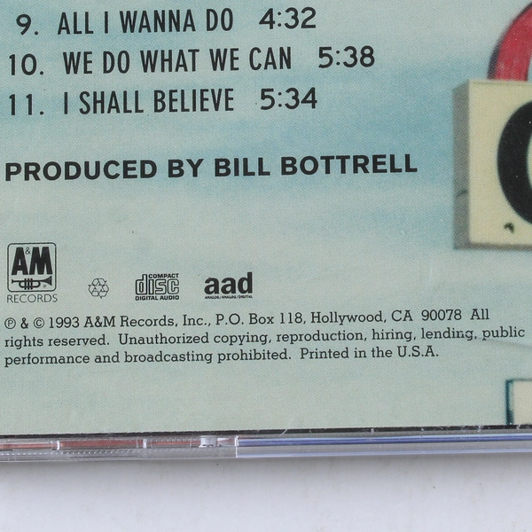 Sheryl Crow Tuesday Night Music Club CD 1993 A&M Records - Good Condition