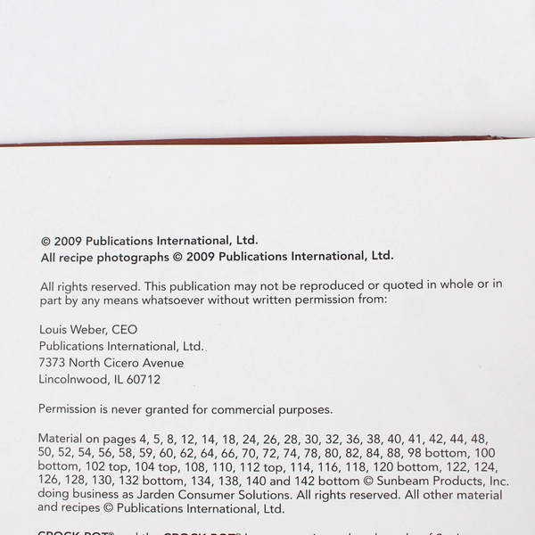 Crock Pot Cookbook & Recipe Cards by Publications International Ltd.