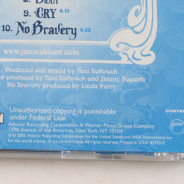 James Blunt Back to Bedlam CD 2005 - Good Condition, Soulful Melodies