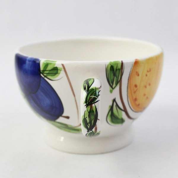 Zrike Coffee/Tea Cup Ceramic 2.75" Tall Colorful Fruit Design