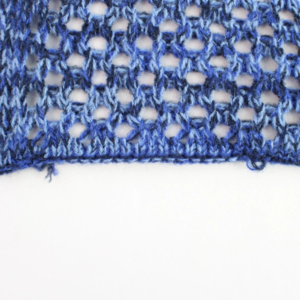 Great Northwest Indigo Blue Knit Sleeveless Cardigan Size L Asymmetrical Hem