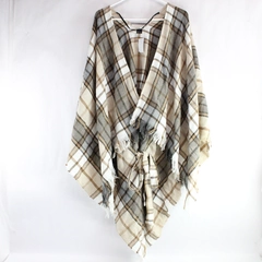 Unbranded Women's Brown Shawl Wrap Poncho One Size Style FSOR1885