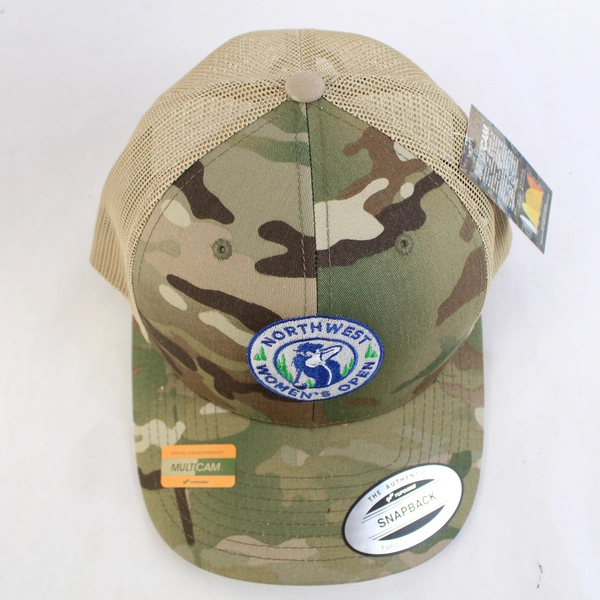 Northwest Women's Open Camo Baseball Cap From The Classics Yupoong NWT