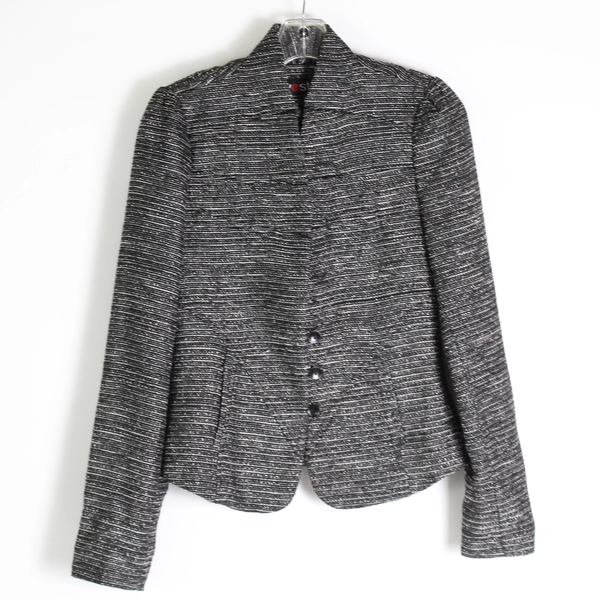 Yest Black White and Silver Blazer Women's Size 4-6
