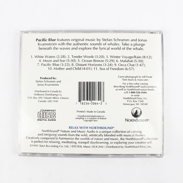 Pacific Blue Whale Music CD Stefan Schramm Jonas Kvarnstrom Nature Sounds