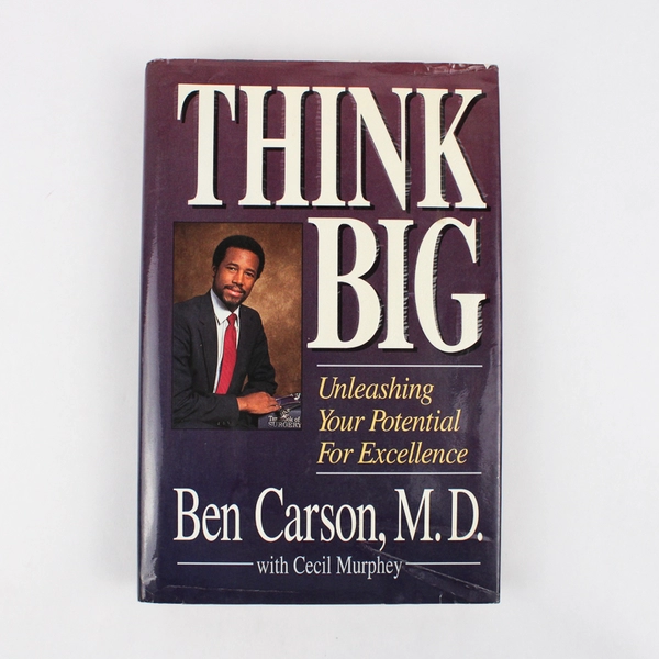 Think Big by Ben Carson with Cecil Murphey 1992 Hardcover Dust Jacket Ex-Library