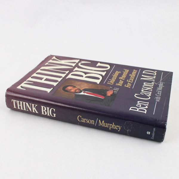 Think Big by Ben Carson with Cecil Murphey 1992 Hardcover Dust Jacket Ex-Library