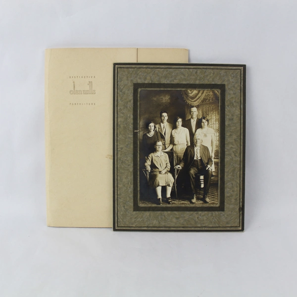 Vintage Olan Mills Family Photograph 5x7 Matted - Distinctive Collectible