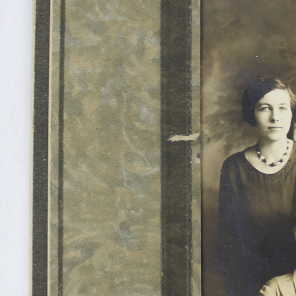 Vintage Olan Mills Family Photograph 5x7 Matted - Distinctive Collectible