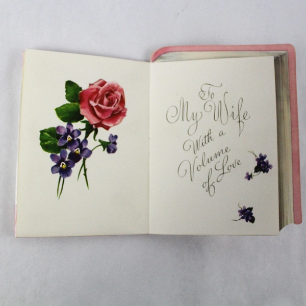 Vintage Rust Craft Greeting Card for Wife's Birthday - Written In