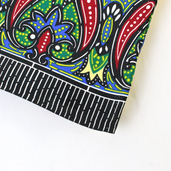 Elegant Yellow Paisley Scarf Wrap 34x45" - Pre-Owned, Some Wear & Snags