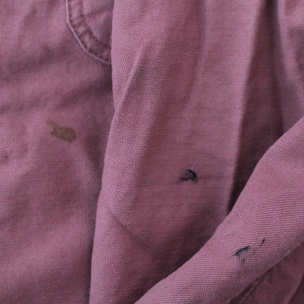 Vintage Prentiss Outdoors Women's Pink Button Down Top Sz 7/8 Cotton - Stains