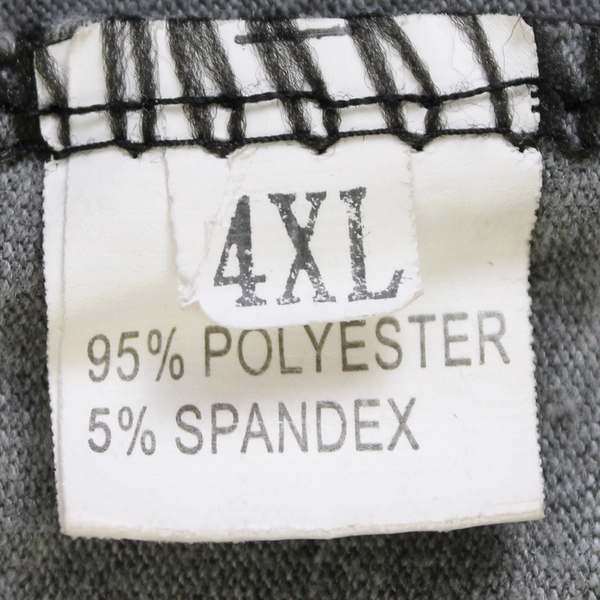 Gray Calf Cutout Scalloped Capri Leggings Women's Size 4XL 12 Inch Waist