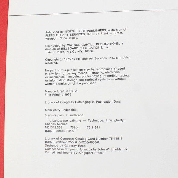 6 Artists Paint A Landscape By Walter Dubois Richards 1975 Hardcover