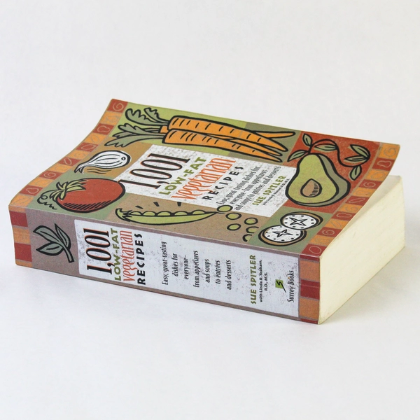 1001 Low-Fat Vegetarian Recipes by Sue Spitler, 1997 Cookbook, Pre-Owned