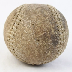 Vintage Softball Leather Outdoor Baseball Raised Stitch Early 20th Century 11"