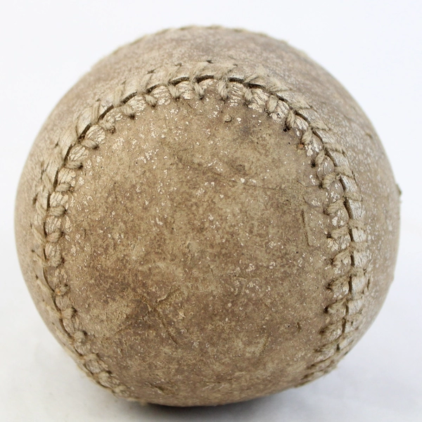 Vintage Softball Leather Outdoor Baseball Raised Stitch Early 20th Century 11"
