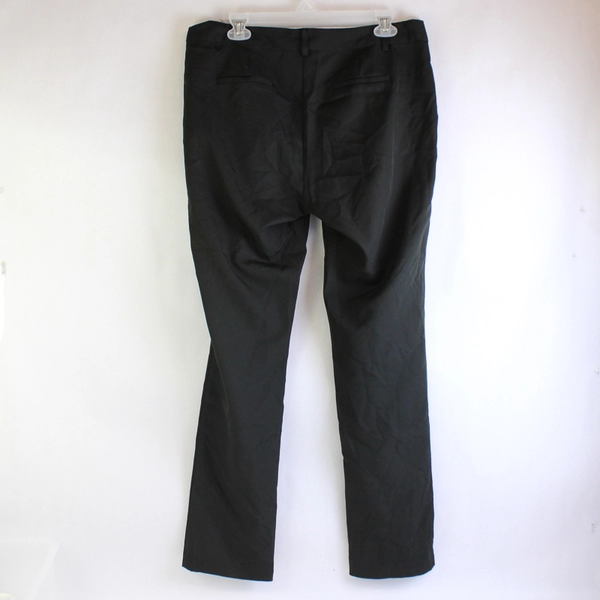 Ovi Solid Black Tapered Dress Pants Women's Size Large
