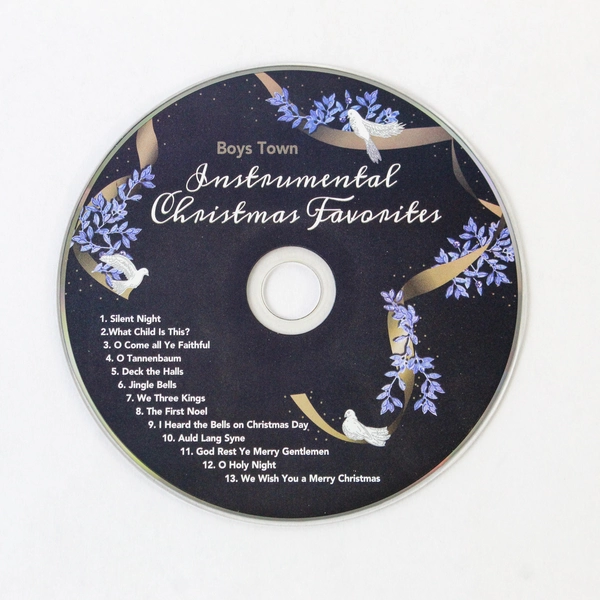 Boys Town Instrumental Christmas Favorites Music CD 13 Songs Holiday Music