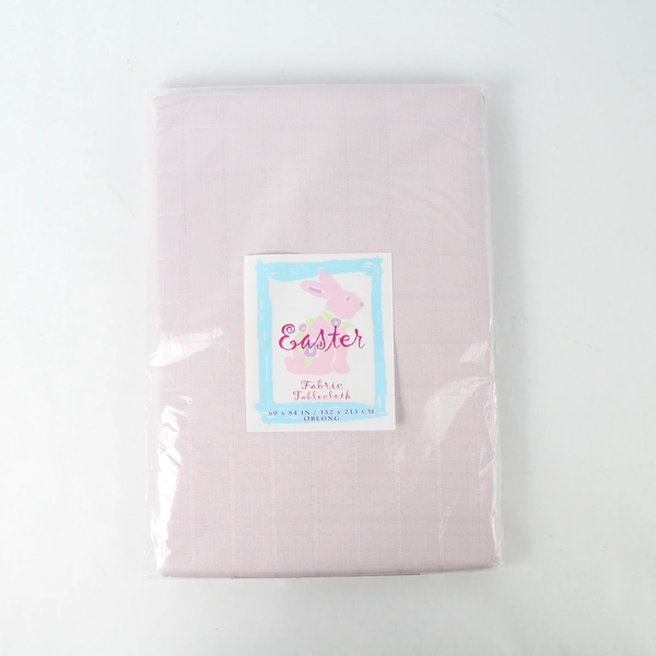 Town And Country Living Easter Polyester Tablecloth 60x 84 Inch Lavender NIP