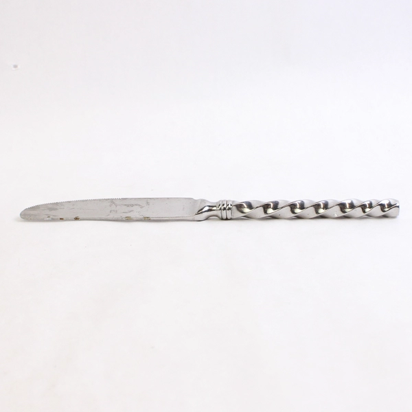 Lot of 6 Hampton Silversmiths Brade Glossy 9 1/8" Dinner Knives 18/10 Stainless