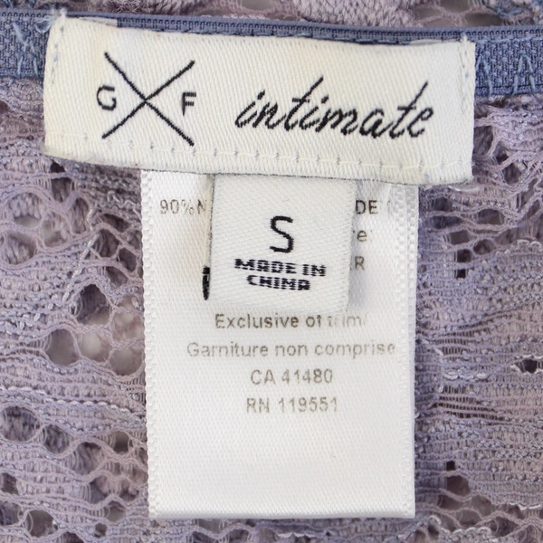 Gentle Fawn Intimate Lavender Lace Unlined Lingerie Bra Women's Size Small