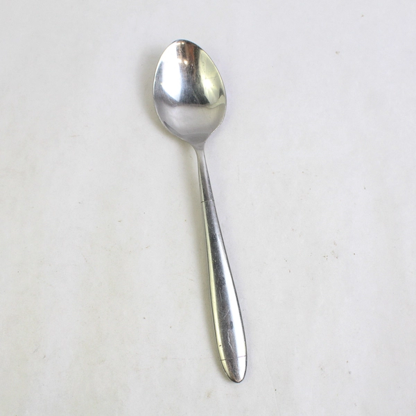 Lot of 6 Hampton Silversmiths Lacoupole Frosted 7 7/8" Oval Place Spoons SS