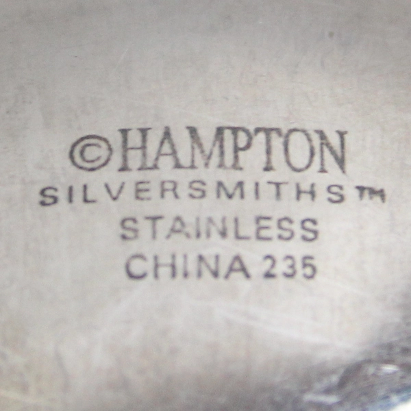 Lot of 6 Hampton Silversmiths Lacoupole Frosted 7 7/8" Oval Place Spoons SS