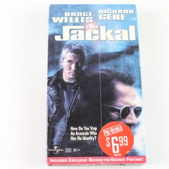 The Jackal VHS 1998 Bruce Willis Richard Gere Rated R Universal Home Video