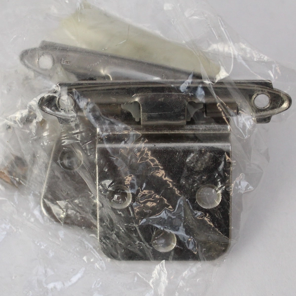 Lot of 4 Packaged 503 Satin Nickel 30-Degree Reverse Bevel Hinges