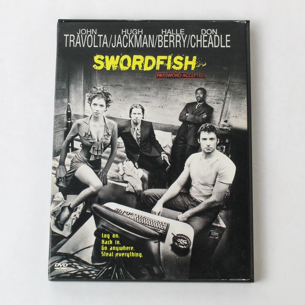 Swordfish DVD 2001 John Travolta Warner Bros Crime Drama - Pre-Owned
